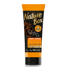 Nature Box Aprikose Vitamin Antioxidans Körperpeeling mit 100% kaltgepresstem Öl, geeignet für Veganer 200 ml