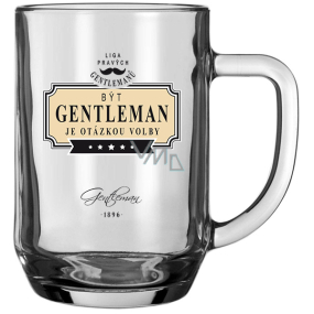 Nekupto League of True Gentlemen Bierglas Als Gentleman müssen Sie sich für 500 ml entscheiden