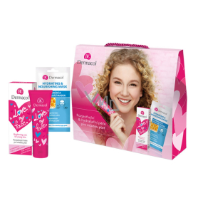 Dermacol Love My Face Hautsorbet 50 ml + 3D Feuchtigkeits- und Pflegemaske 15 ml, Kosmetikset