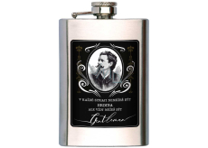 Bohemia Gifts Gentleman Edelstahl Alkoholplatte 200 ml