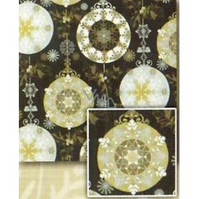 Nekupto Geschenkpapier 70 x 500 cm Weihnachten Schwarz, Silber, Gold Motive