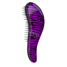 Dtangler Detangling Brush Pinsel zum einfachen Kämmen von 18,5 cm Zebra Purple
