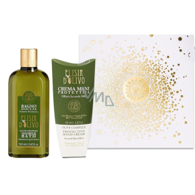 Erbario Toscano Olivenöl Duschgel 250 ml + Handcreme 100 ml, luxuriöses Kosmetikset
