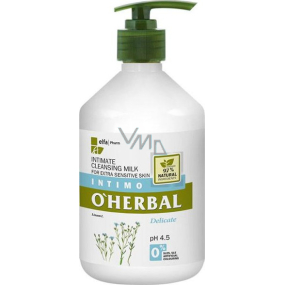 Über Herbal Delicate Nur Reinigungsmilch für die Intimhygiene 500 ml