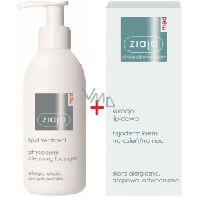 Ziaja Med Lipid Treatment Tages- und Nachtcreme 50 ml + Ziaja Med Lipid Treatment Gesichtswäsche 200 ml, Duopack