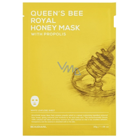 Beaudiani Gelee Royal pflegende Textil-Honig-Gesichtsmaske mit Propolis und Eukalyptusblattextrakt 30 g