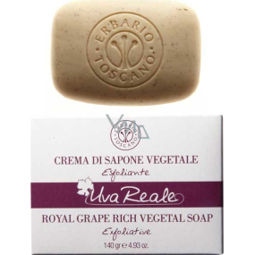 Erbario Toscano Grape Bio Peeling-Toilettenseife gegen Hautalterung, pflegt, erweicht und festigt 140 g