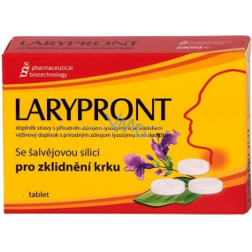Favea Larypront mit Salbei ätherisches Öl Mund auflösen, um die Kehle zu beruhigen 24 Tabletten