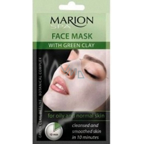 Marion Spa Gesichtsmaske mit grünem Ton für fettige und normale Haut 20 g