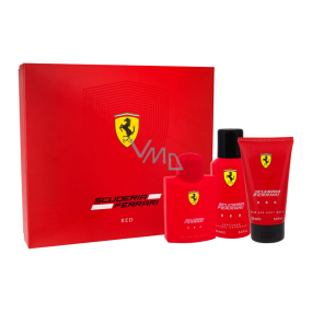 Ferrari Scuderia Ferrari Red Eau de Toilette für Männer 125 ml + Duschgel 150 ml + Deodorant Spray 150 ml, Geschenkset