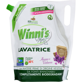 Winnis Eko Lavatrice Lavendel mit Seifenwaschgel für alle Arten von Fasern feiner und farbiger Kleidung 25 Dosen 1250 ml