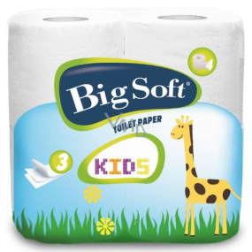 Big Soft Kids parfümiertes Toilettenpapier 3-lagig 160 Stück 4 Stück