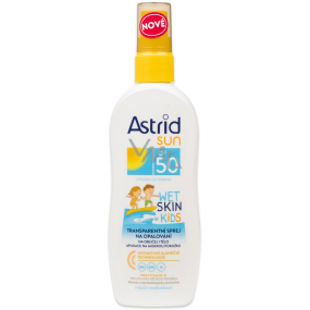 Astrid Sun Wet Skin Kids OF50 transparentes Sonnenspray 150 ml