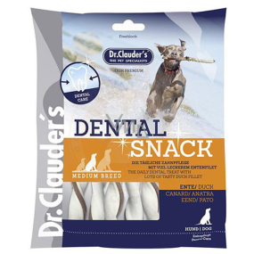 DR. Clauders Dental - Snack Snack Snack Ente für Hunde mittlerer Rasse 80 g