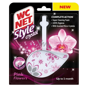 WC Net Crystal Style Rosa Blumen Vorhang 36,5 g