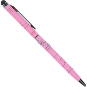 Albi Kugelschreiber mit Stift Herzen auf rosa