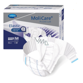 MoliCare Premium Elastic L 115 - 145 cm, 9 Tropfen Inkontinenz-Slips für mittlere bis schwere Inkontinenz 24 Stück