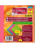 Clanax Universal Staubtuch Viskose 35 x 38 cm 125 g / m2 4 Stück