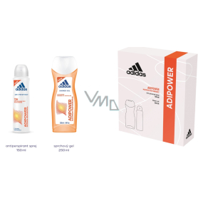 Adidas Adipower Antitranspirant Deodorant Spray für Frauen 150 ml + Duschgel 250 ml, Kosmetikset