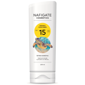 Nafigate Cosmetics Organic Sunscreen SPF15 Sonnenschutzemulsion mit einem natürlichen UV-Filter 200 ml