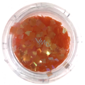 Professionelle Nageldekorationen Quadrate orange 132