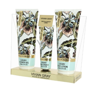 Vivian Grey Wild Flowers Luxus-Körperlotion 100 ml + Duschgel 100 ml + Handcreme 30 ml, Kosmetikset
