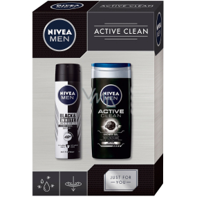 Nivea Men Active Clean Duschgel 250 ml + Antitranspirant Spray 150 ml, Kosmetikset