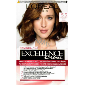 Loreal Paris Excellence Creme Haarfarbe 5.3 Hellbraunes Gold