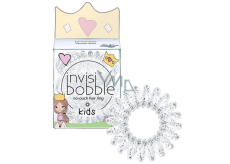 Invisibobble Kids Princess Sparkle Haarband für kleine Prinzessinnen transparente Spirale 3 Stück