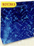Nekupto Geschenk Papiertüte Hologramm 23 x 18 x 10 cm Blau 122 40 THM