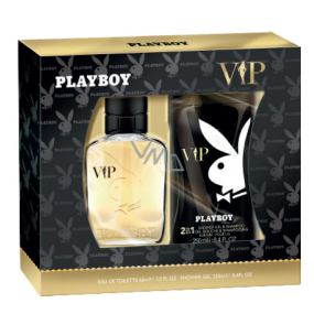 Playboy Vip für Ihn Eau de Toilette für Männer 60 ml + Duschgel 250 ml, Geschenkset
