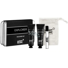 Montblanc Explorer Eau de Parfum für Männer 7,5 ml + Duschgel 30 ml + Aftershave 30 ml, Geschenkset