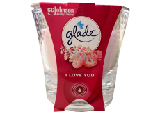 Glade I Love You Duftkerze im Glas, Brenndauer bis zu 32 Stunden 129 g