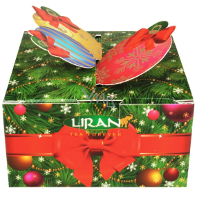 Liran Weihnachtsüberraschung, Teebeutel mit Geschmack, in Schachtel, grün 4 Stück + schwarz 4 Stück, 8 Arten x 2 g
