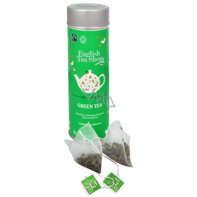 English Tea Shop Bio Grüner Tee 15 Stück biologisch abbaubare Teepyramiden in einer recycelbaren Blechdose von 30 g