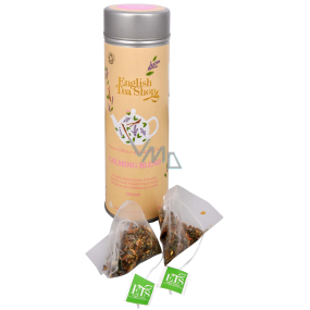 English Tea Shop Bio Beruhigende Mischung aus 15 Stück biologisch abbaubaren Teepyramiden in einer recycelbaren Blechdose 30 g