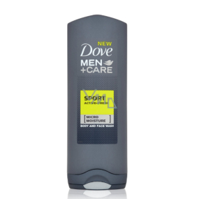 Dove Men + Care Active + Frisches erfrischendes Duschgel für Körper und Gesicht 250 ml
