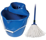 Spokar Reinigungsset Cotton Eimer, Auswringer, Mopp Blau 1 Set