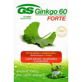 GESCHENK GS Ginkgo 60 Forte Nahrungsergänzungsmittel 10 Tabletten