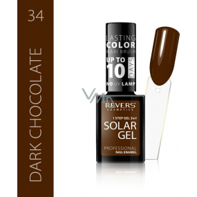 Revers Solar Gel Gel Nagellack 34 Dark Chocolate 12 ml