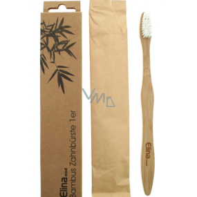 Elina Med Bambus Mittel mittel vegan, recycelbar, Öko-Zahnbürste mit Bambusgriff