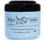 Ziaja Jeju Sugar Körperpeeling mit schwarzen Körnern mit entzündungshemmender und antibakterieller Wirkung 200 ml