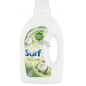 Surf Coconut Splas Universal Waschgel, geeignet für weiße und farbige Wäsche 18 Dosen von 900 ml