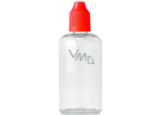 Transparente Plastikflasche mit einer Pipette 100 ml