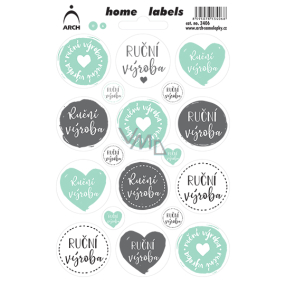 Arch Home Labels Home Labels Aufkleber Handgefertigt 12 x 18 cm