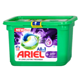 Ariel Allin1 Pods + Lenor Gelkapseln zum Waschen lang anhaltender Düfte 13 Stück