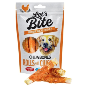 Brit Lets Bite Kaubare Hühnerstämme Ergänzungsfutter für Hunde 110 g