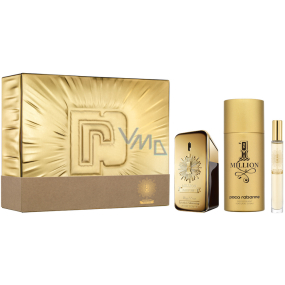 Paco Rabanne 1 Million Parfüm Parfüm für Männer 50 ml + Deodorant Spray 150 ml + Parfüm 10 ml, Geschenkset