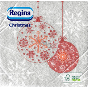 Regina Papierservietten 1 Lage 33 x 33 cm 20 Stück Christmas Grey-zwei Flaschen