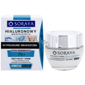 Soraya Hyaluronic Micro-Injection 70+ Regenerationscreme mit transdermaler Hyaluronsäure pro Tag / Nacht 50 ml